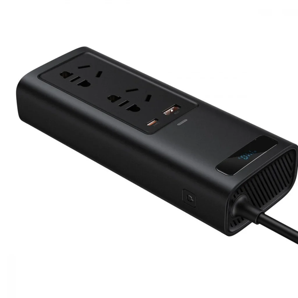 Автомобільний інвертор Baseus In-car Inverter 150W (220V CN/EU) Black, CRNBQ-A01