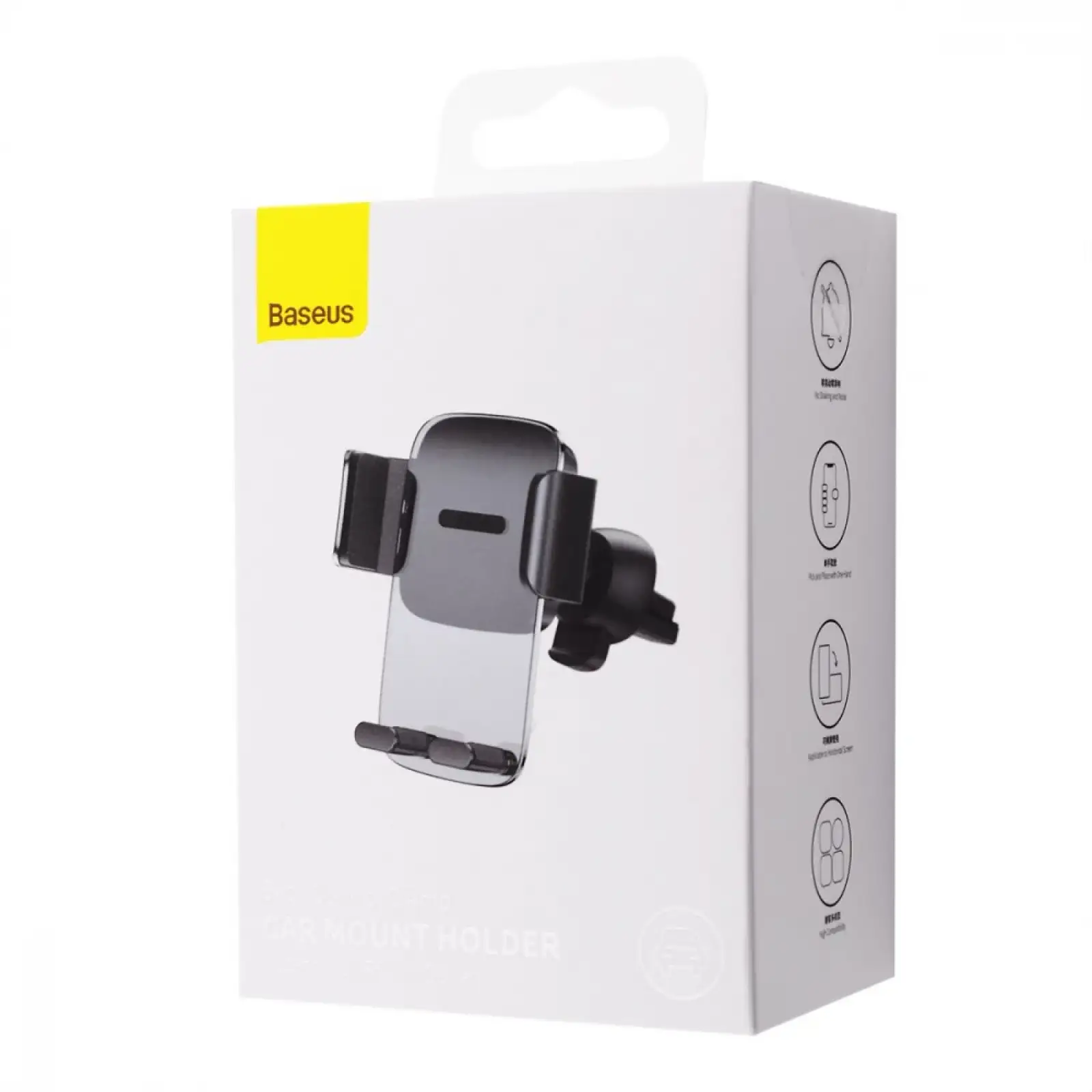 Автодержатель Baseus Easy Control Clamp Air Outlet Version Black, SUYK000101