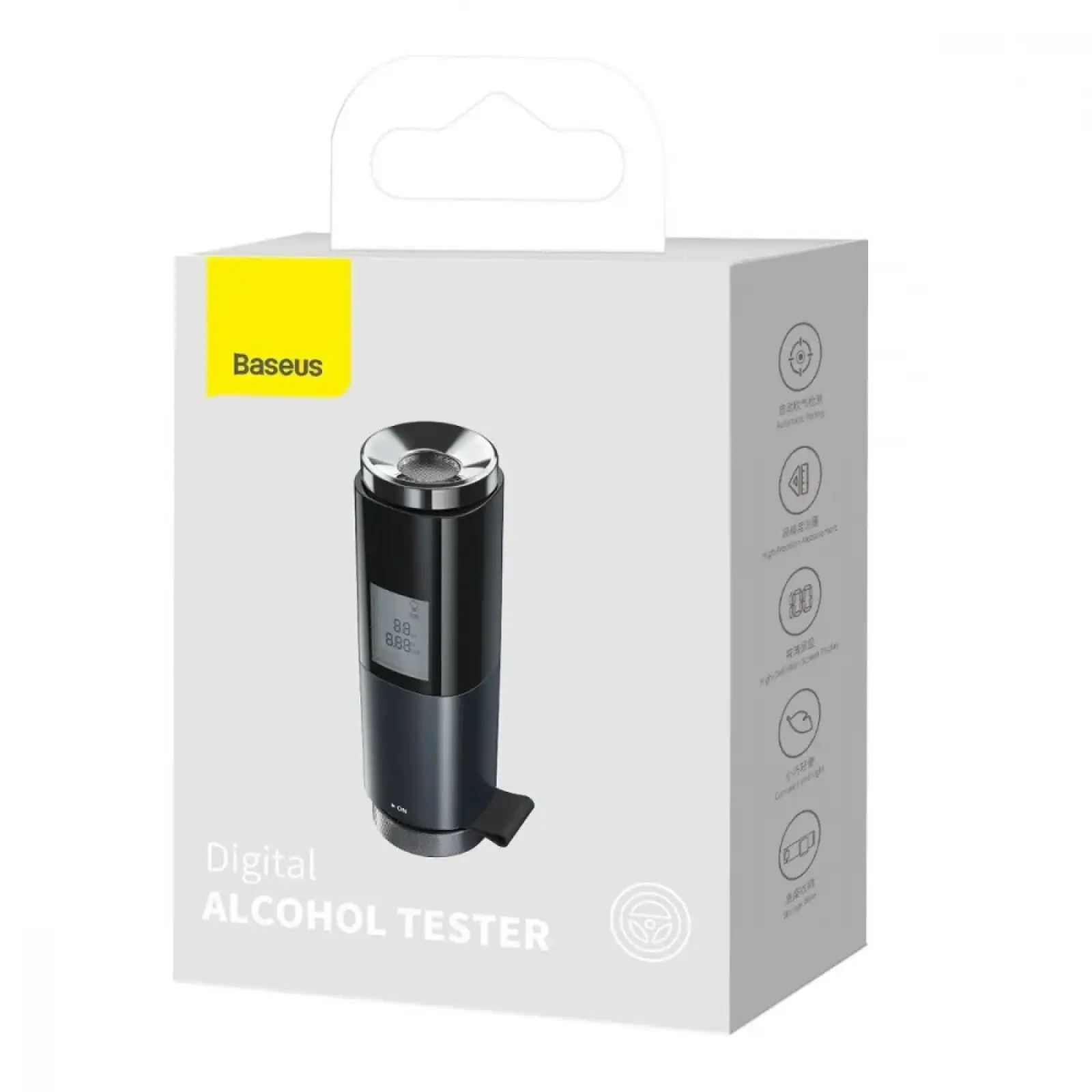 Цифровой алкотестер Baseus Digital Alcohol Tester Black, CRCX-01
