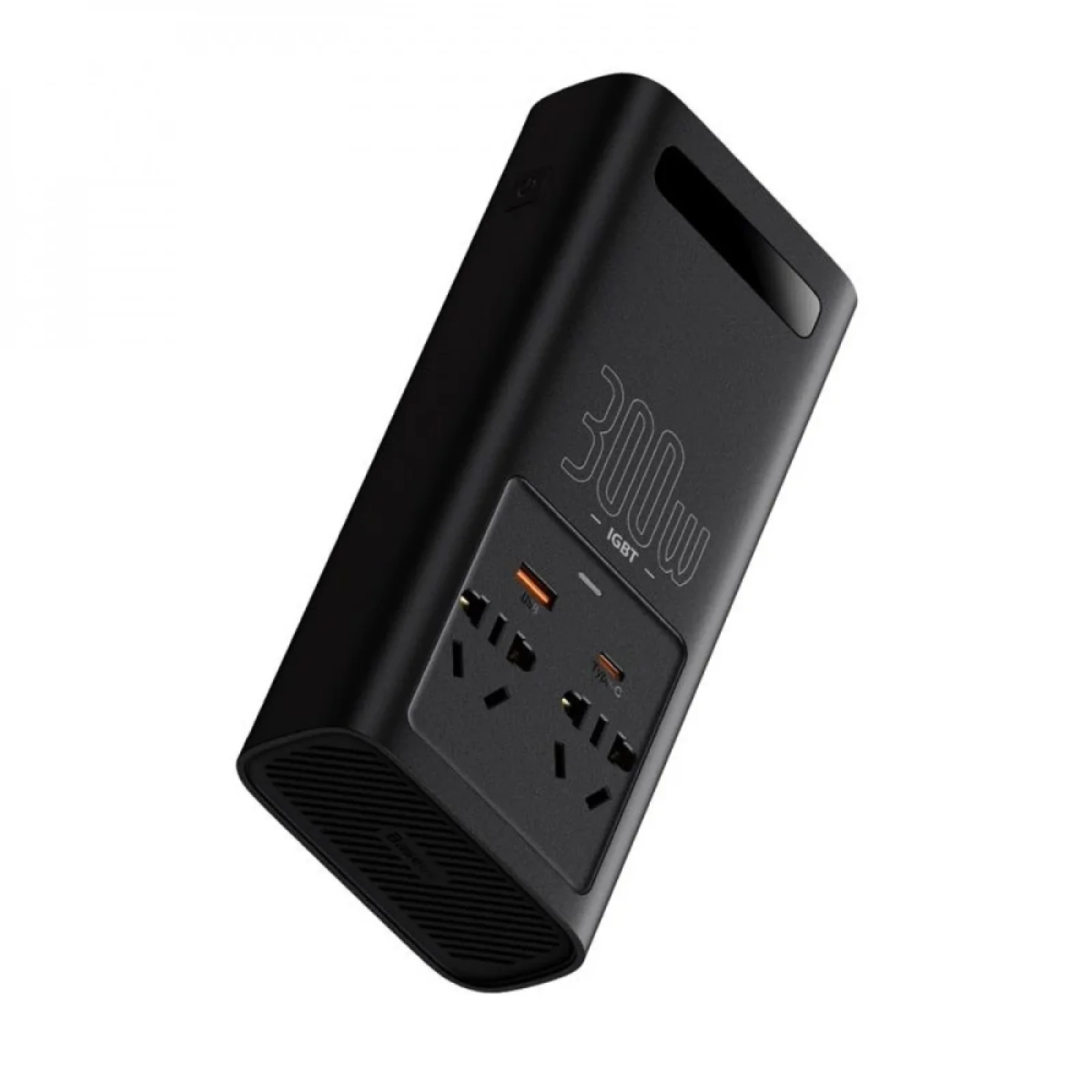 Автомобільний інвертор Baseus In-car Inverter 300W (220V CN/EU) Black, CGNB010101