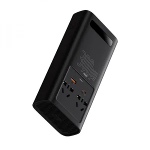 Автомобільний інвертор Baseus In-car Inverter 300W (220V CN/EU) Black, CGNB010101