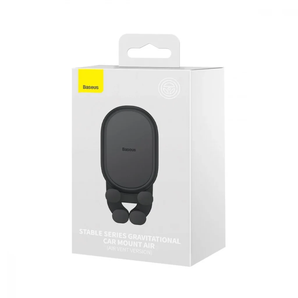 Автомобільний тримач Baseus Stable Gravitational Car Mount Air (Air Outlet Version) Black, SUWX020001
