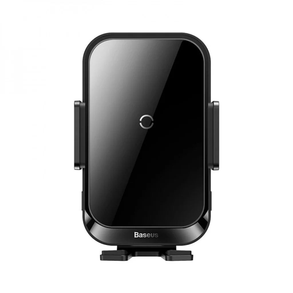 Тримач в машину з Бездротовим ЗП Baseus Halo Electric 15W Black, SUDD000001