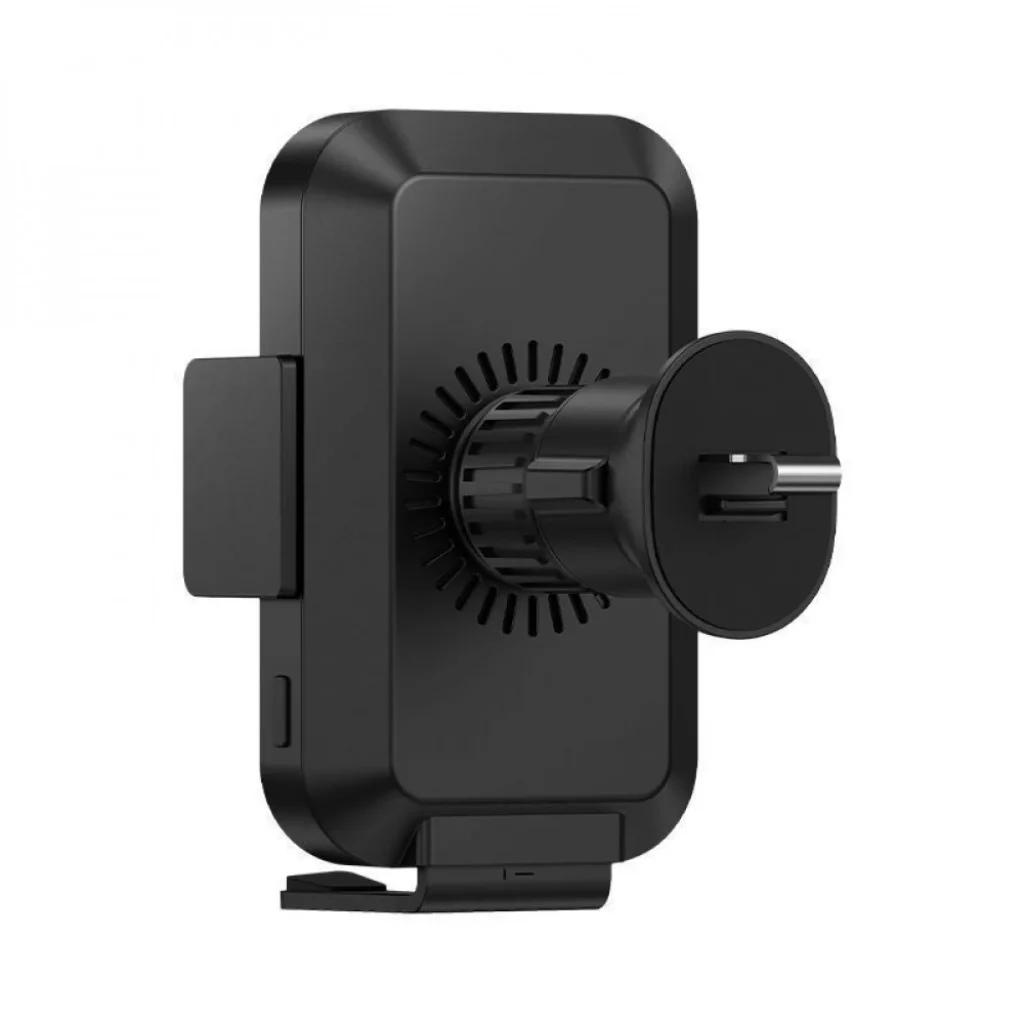 Тримач в машину з Бездротовим ЗП Baseus Halo Electric 15W Black, SUDD000001