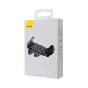Автомобільний тримач Baseus Steel Cannon 2 Air Outlet Version Black, SUGP000001