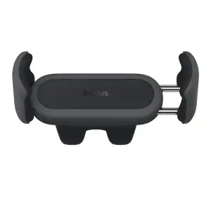 Автомобільний тримач Baseus Steel Cannon 2 Air Outlet Version Black, SUGP000001