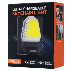 Аккумуляторный LED фонарик W5144 с Type-C (7 режимов, прикуриватель, шнур, магнит)
