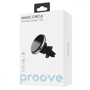 Тримач в машину з Бездротовим ЗП Proove Magic Circle 15W Silver