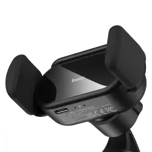 Тримач в машину Baseus Steel Cannon pro Solar Electric Black, SUGP010001