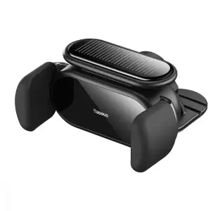 Тримач в машину Baseus Steel Cannon pro Solar Electric Black, SUGP010001