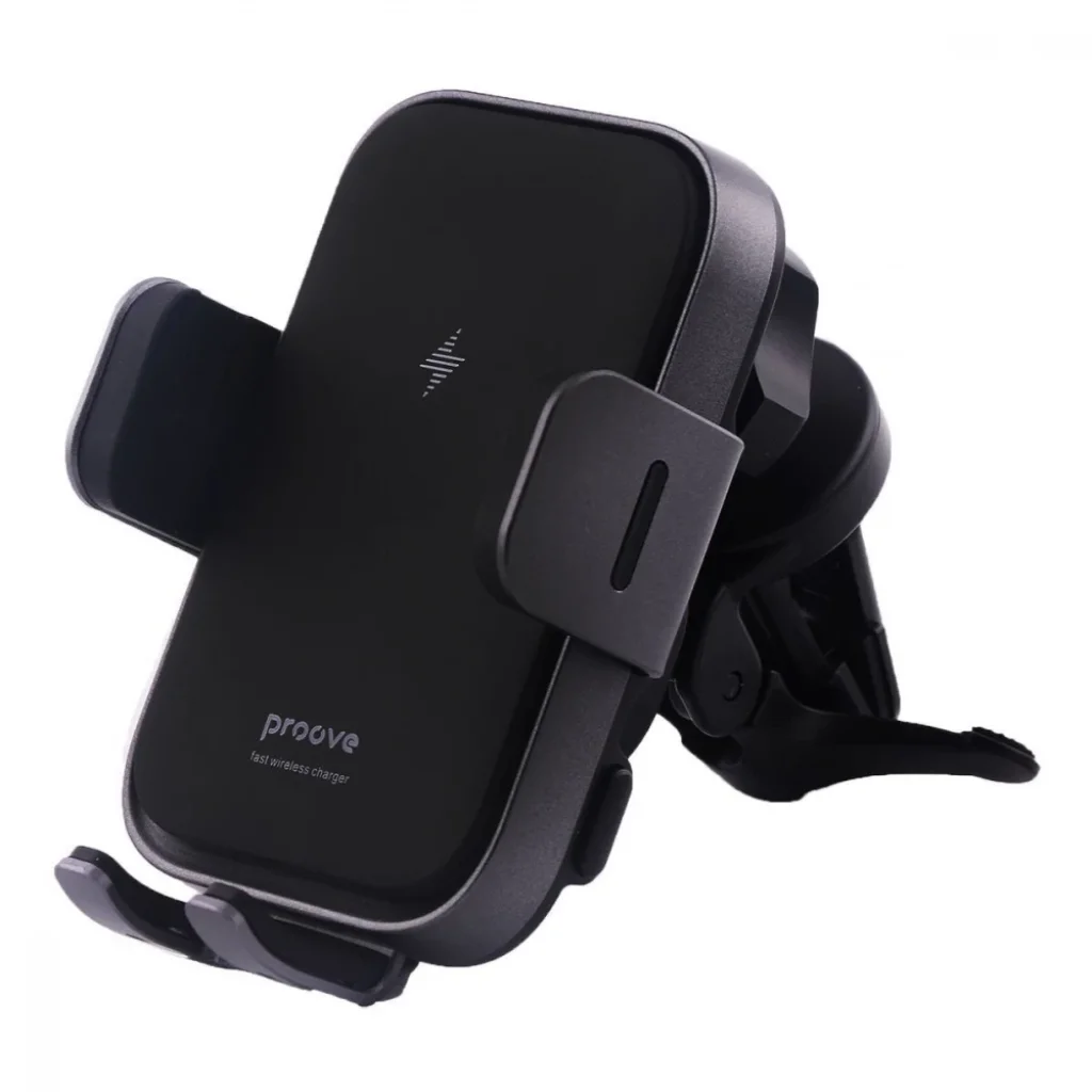 Автомобільний тримач з Бездротовим ЗП Proove Triple Clamp Pro 15W black, WHTP15010004