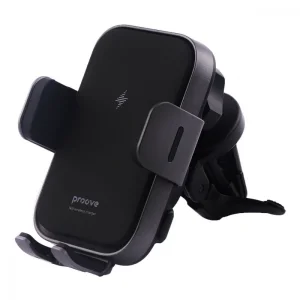 Автомобільний тримач з Бездротовим ЗП Proove Triple Clamp Pro 15W black, WHTP15010004