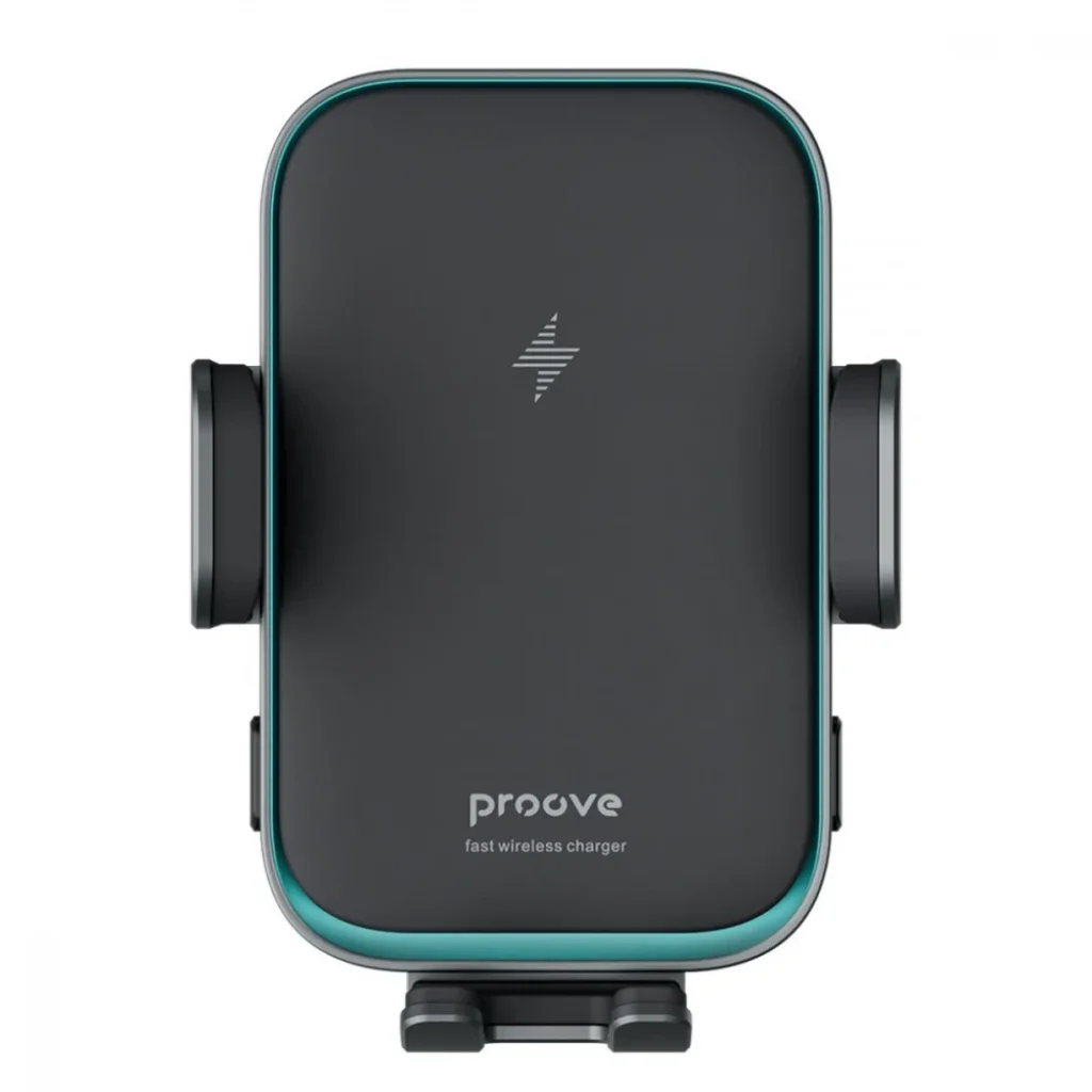 Тримач в машину з бездротовим ЗП Proove Triple Clamp Pro 15W Metal Gray WHTP15010001