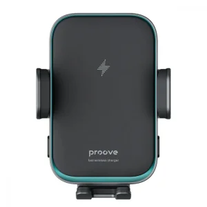 Тримач в машину з бездротовим ЗП Proove Triple Clamp Pro 15W Metal Gray WHTP15010001