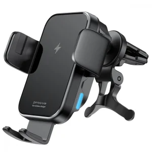 Тримач в машину з бездротовим ЗП Proove Triple Clamp 15W Black WHTC15010001