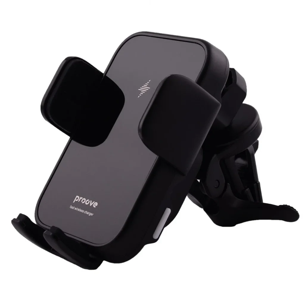 Тримач в машину з бездротовим ЗП Proove Triple Clamp 15W Black WHTC15010001