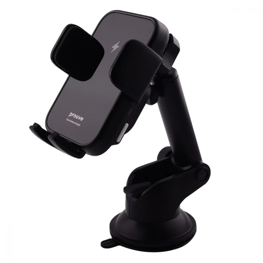 Тримач в машину з бездротовим ЗП Proove Triple Clamp 15W Black WHTC15010001