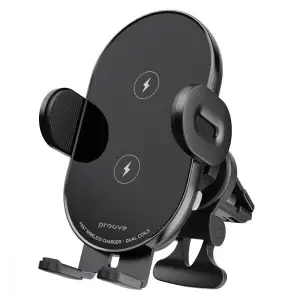 Тримач в машину з бездротовим ЗП Proove Rounded Energy Pro 15W Black WHRP15010001