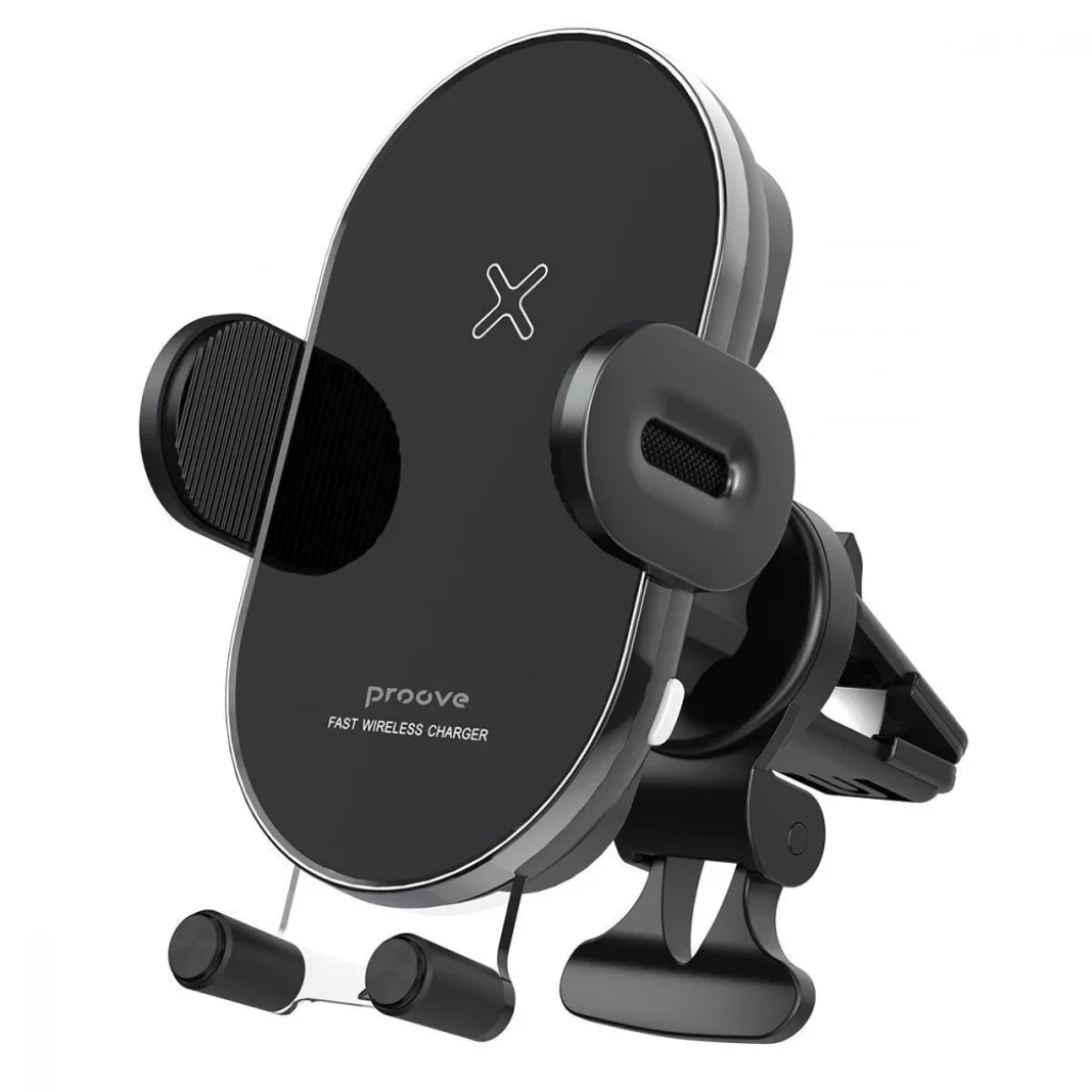 Тримач в машину з бездротовим ЗП Proove Rounded Energy 15W Black WHRE15010001