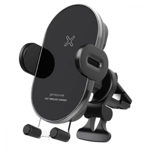 Тримач в машину з бездротовим ЗП Proove Rounded Energy 15W Black WHRE15010001