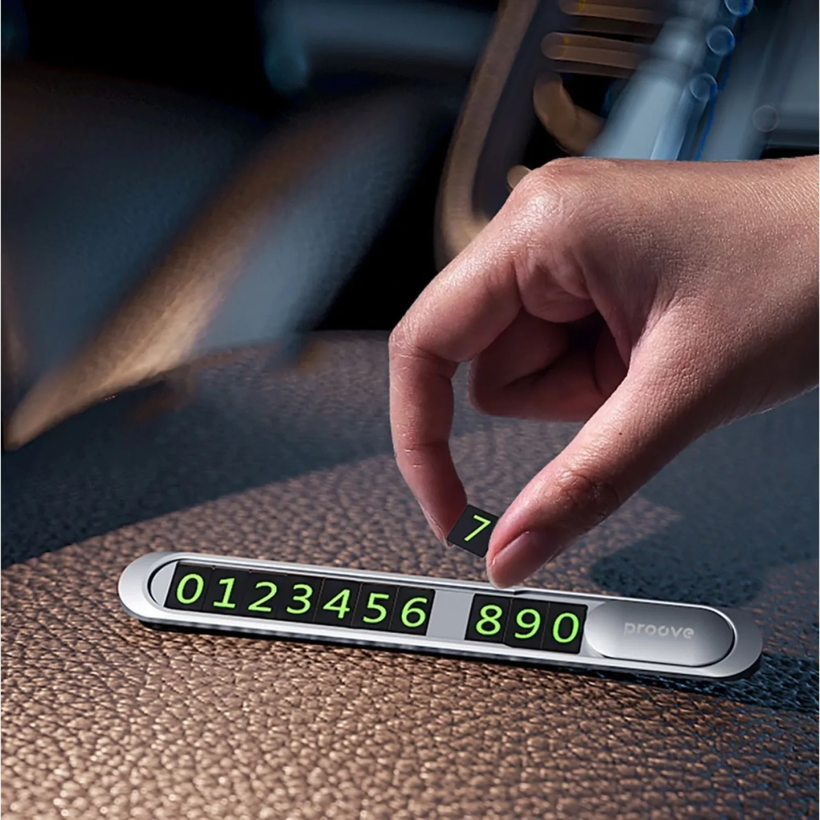 Паркувальна Карта Proove Parking Number Plate Metal Lock Silver, AAPM00000005