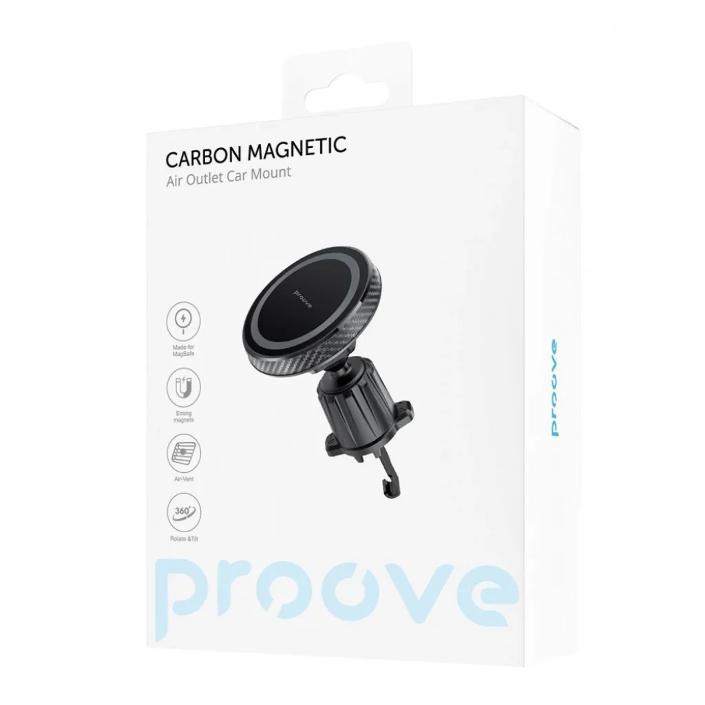 Тримач в машину Proove Carbon Magnetic Air Outlet Car Mount Black, CHCM00000001