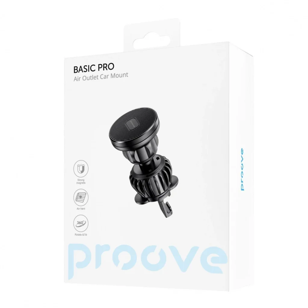 Автодержатель Proove Basic Pro Air Outlet Car Mount Black, CHBP00000001