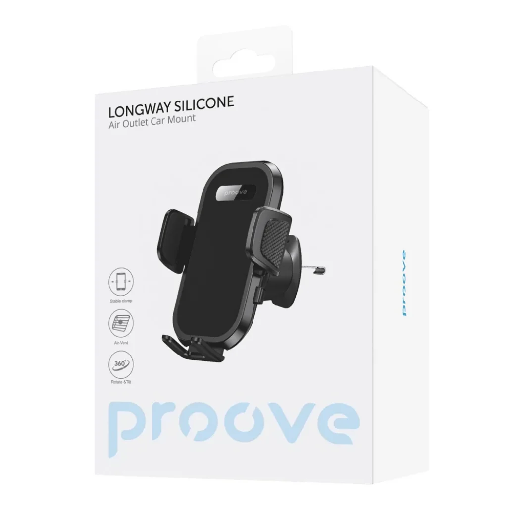 Тримач в машину Proove Longway Silicone Air Outlet Car Mount Black CHLW00000001
