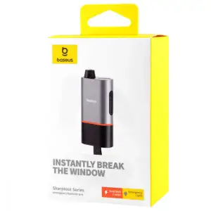 Автомобильный спасательный молоток Baseus SharpTool Series Emergency Hammer Pro Black, C10934401111-00