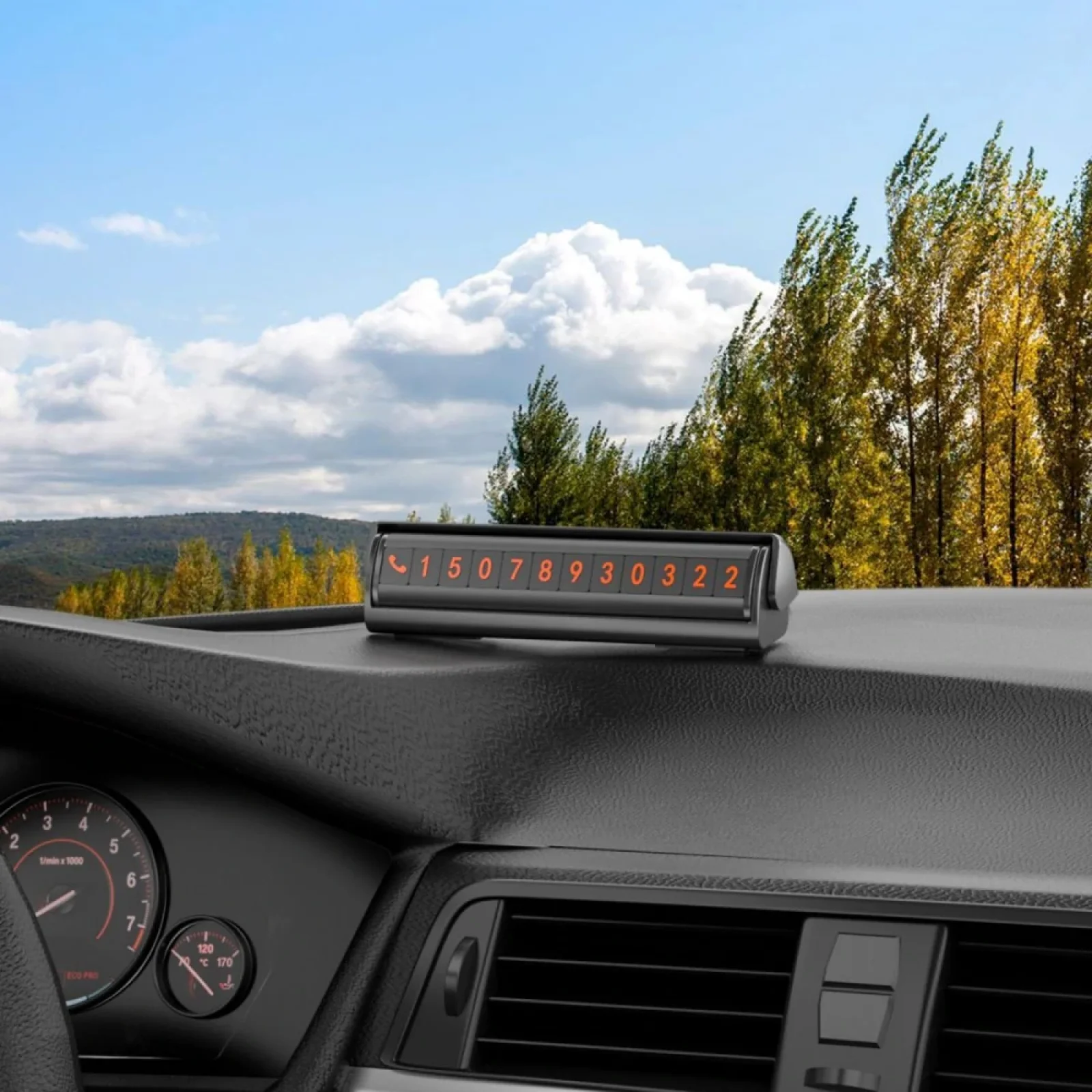 Парковочная карта Proove Twins Parking Number Plate Black AATP00000001