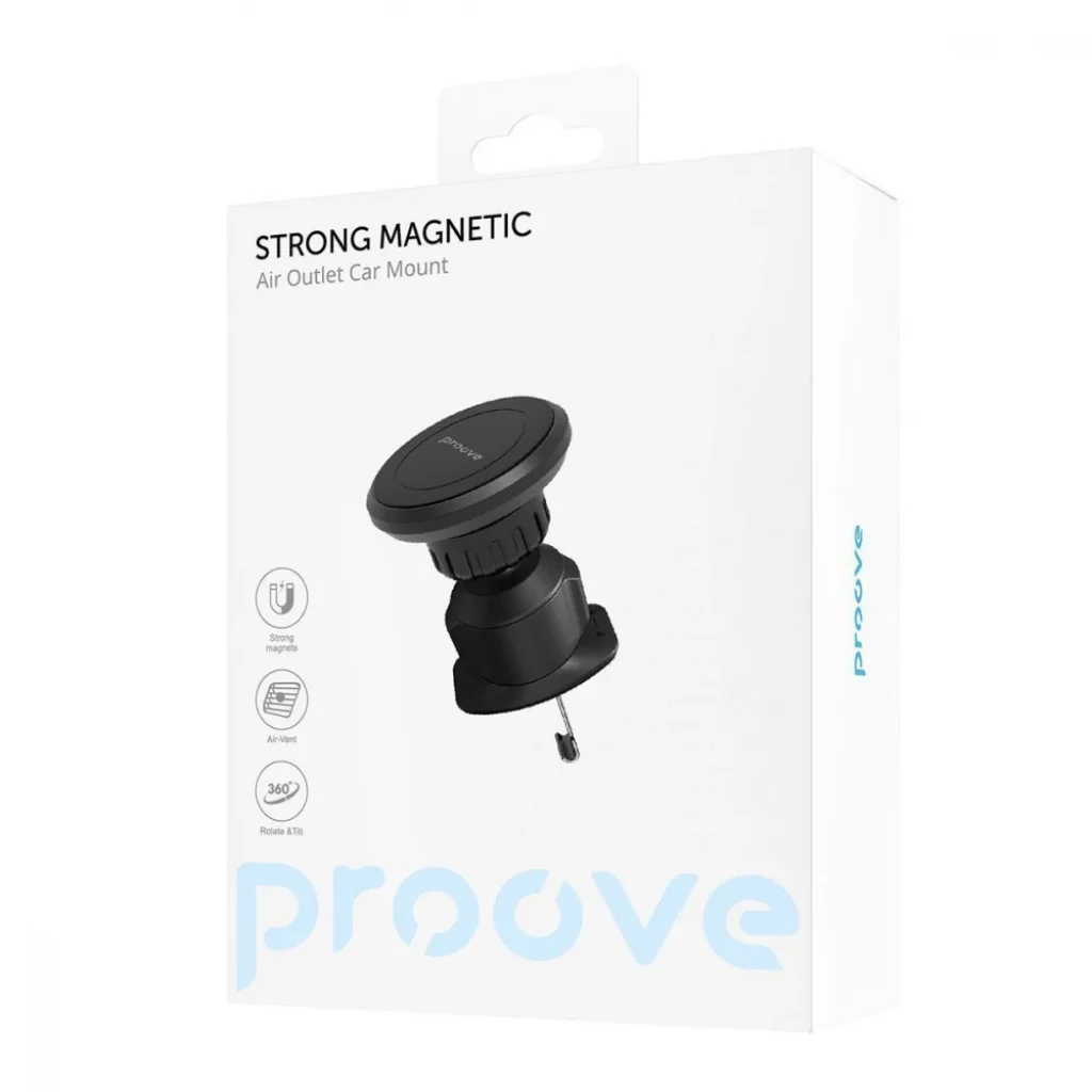 Автомобільний тримач Proove Strong Magnetic Air Outlet Car Mount Black, CHSR00000001