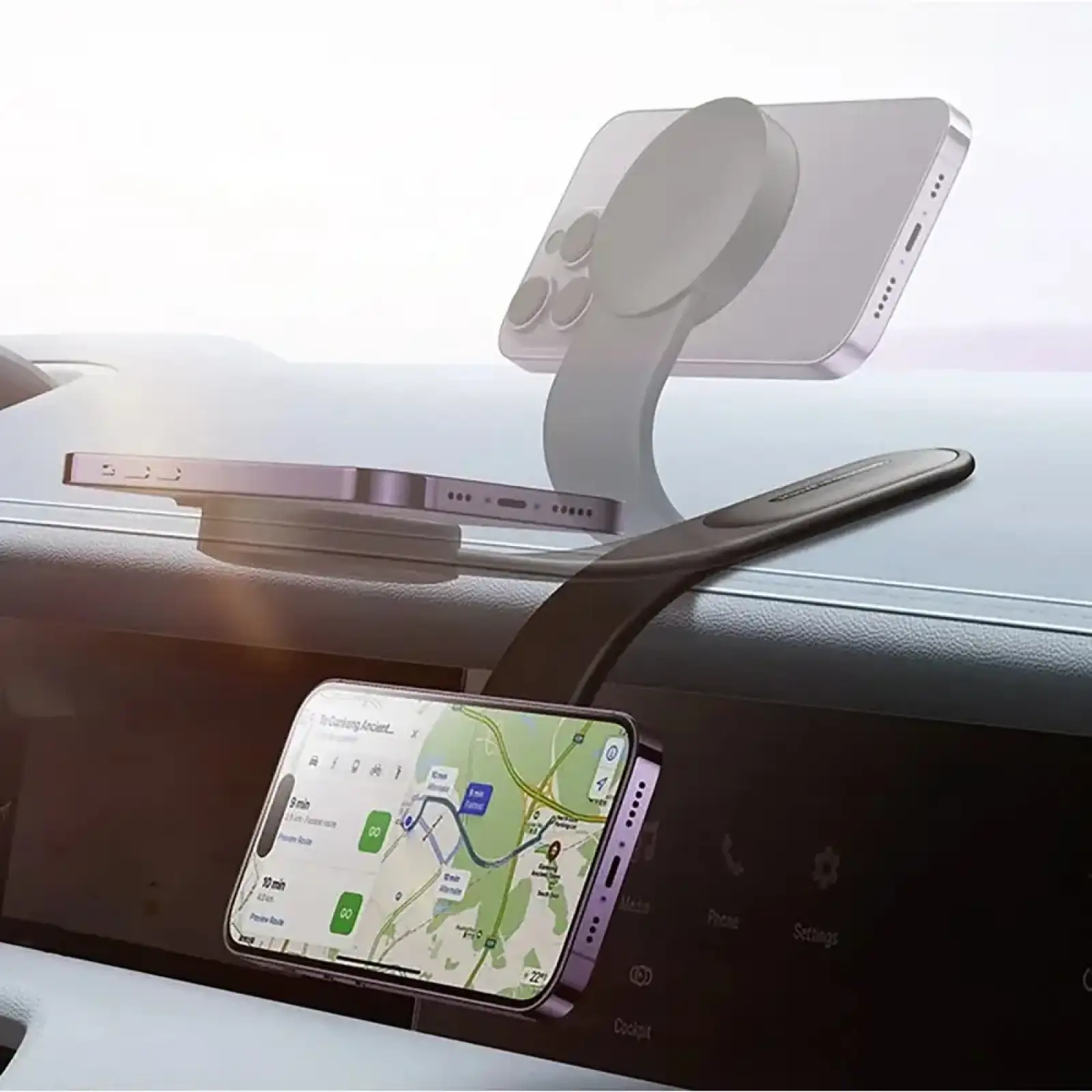 Автомобільний тримач Baseus C02 Magnetic Car Mount Black