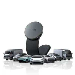 Автодержатель с беспроводной зарядкой Baseus C02 Pro Series Magnetic Black, C40156000111-00