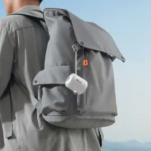 Портативний насос Baseus PocketGo Portable Air Pump White, C11157700221-00