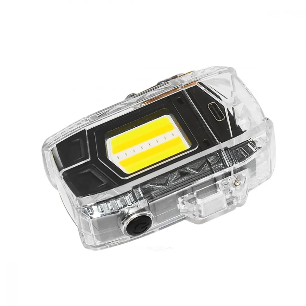 Аккумуляторный LED фонарик D48-1 с зажигалкой Black