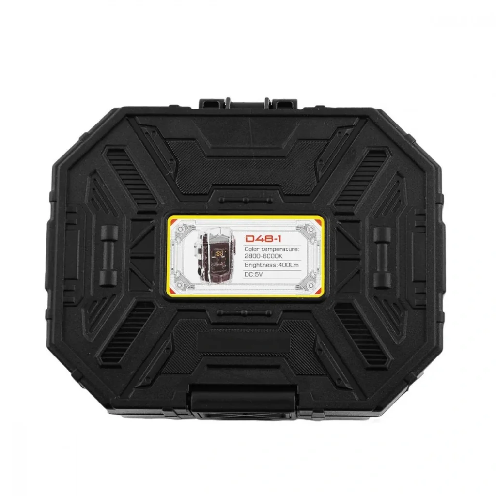 Аккумуляторный LED фонарик D48-1 с зажигалкой Black