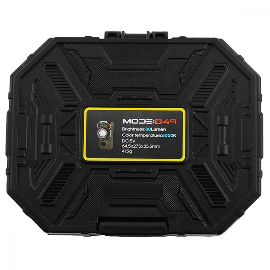 Акумуляторний LED ліхтарик D49 з запальничкою Black