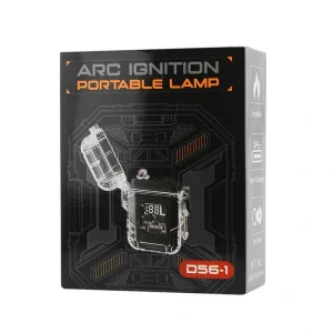 Акумуляторний LED ліхтарик D56-1 з запальничкою Black