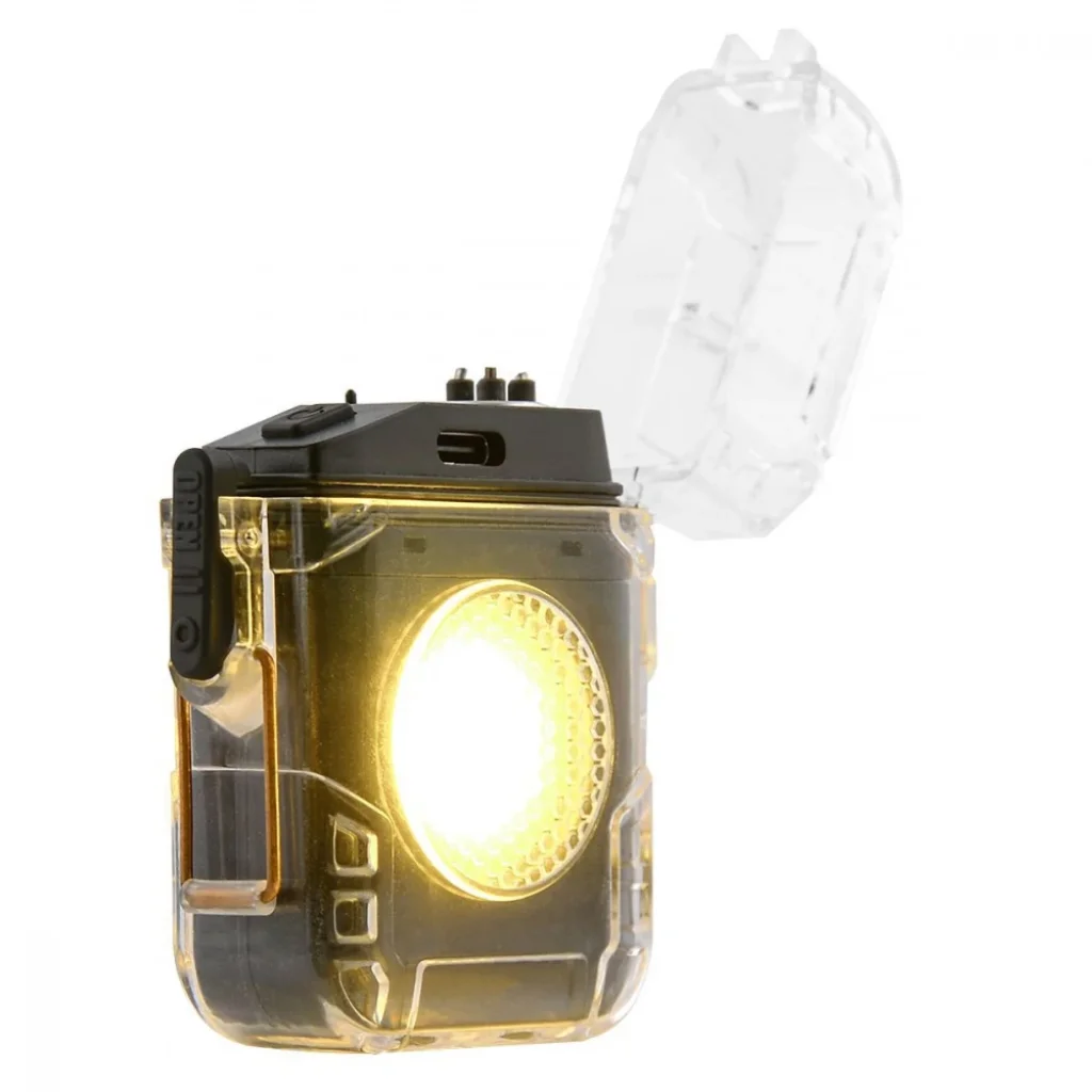 Акумуляторний LED ліхтарик D56-1 з запальничкою Black