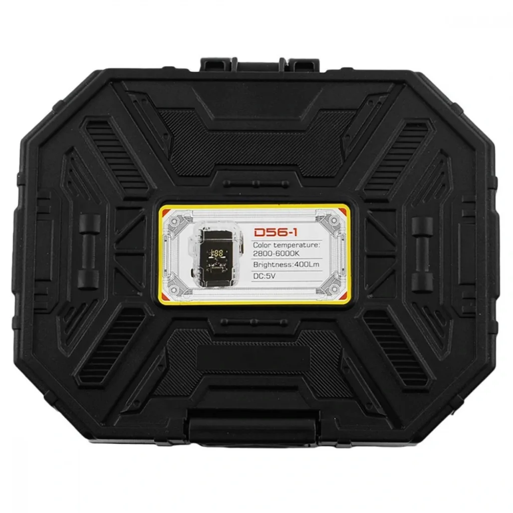 Акумуляторний LED ліхтарик D56-1 з запальничкою Black