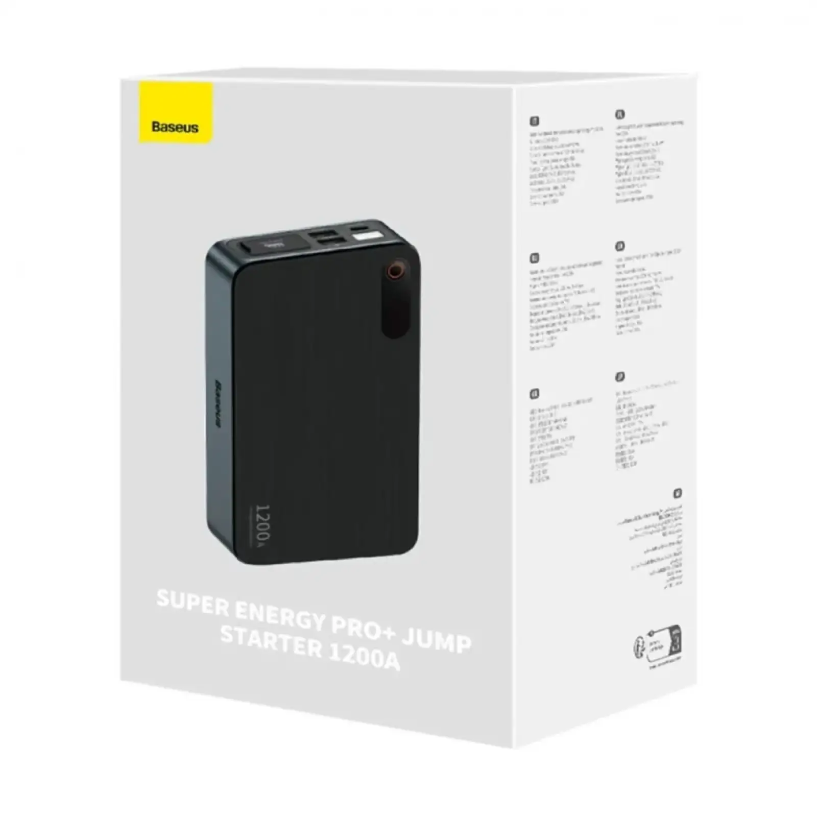 Пусковий пристрій Baseus Super Energy Pro+ 1200A Black, C00245700111-00