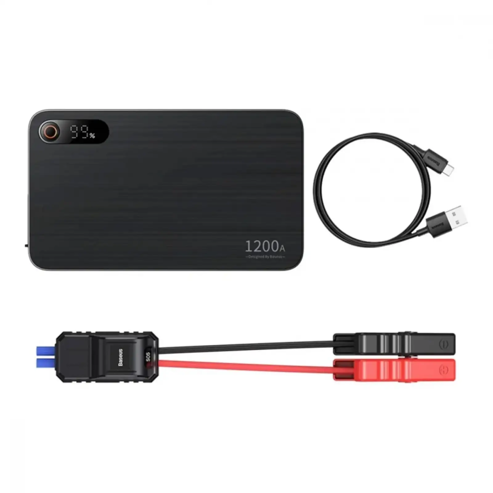 Пусковий пристрій Baseus Super Energy Pro+ 1200A Black, C00245700111-00