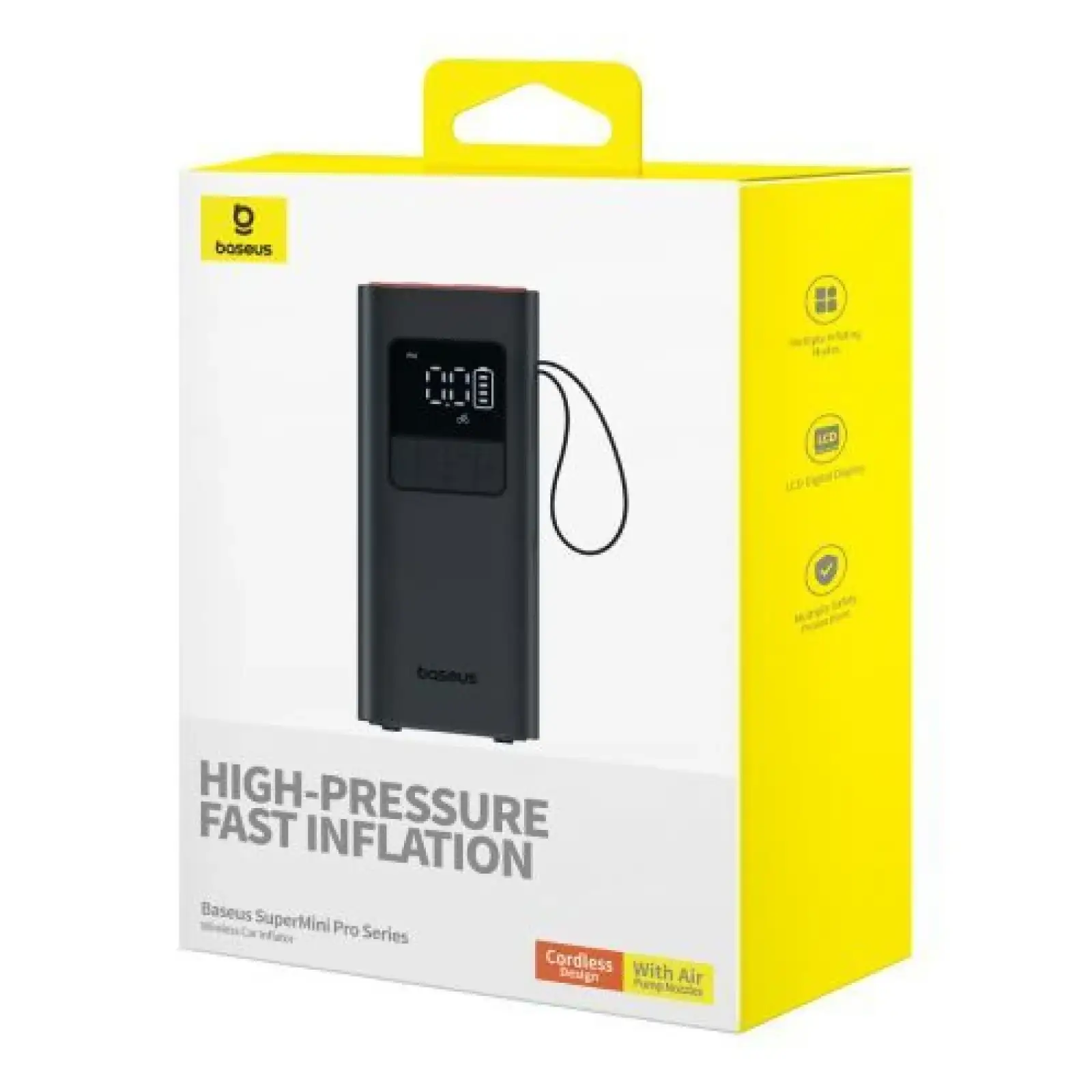 Автомобильный насос Baseus SuperMini Pro Black, C11159300111-00