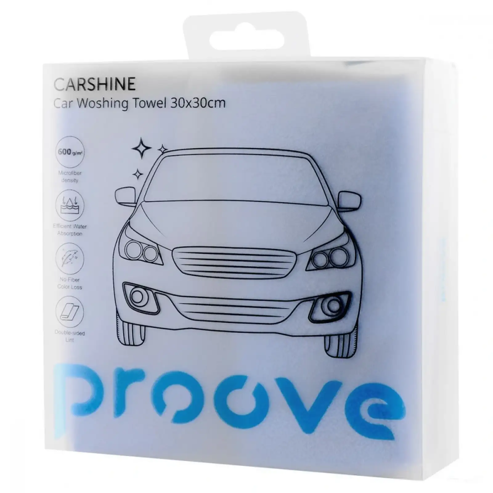 Автомобільна мікрофiбра Proove Carshine (30*30cm) Blue, AACR30000003
