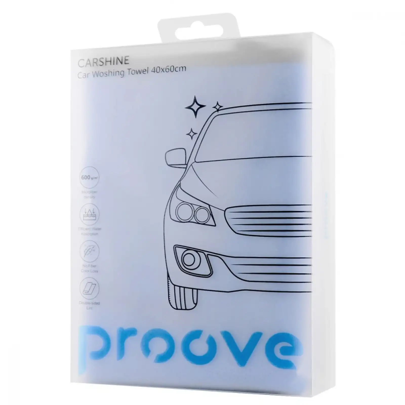 Автомобильная микрофибра Proove Carshine (40*60cm) Blue, AACR40000003