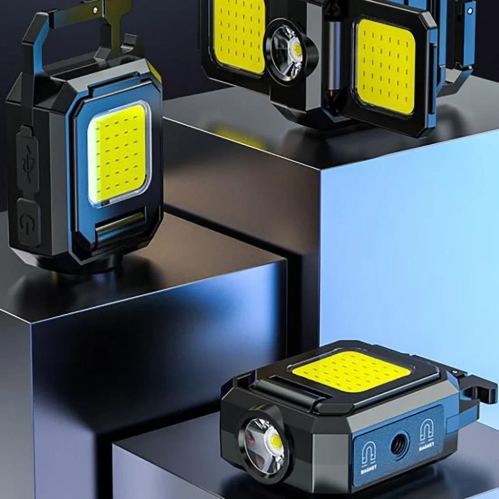 Акумуляторний LED ліхтарик WJ808 с Type-C (карабин, магнит) Black