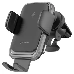 Автодержатель с беспроводной зарядкой Proove Nitro Charge 15W Black, WHNC15002001