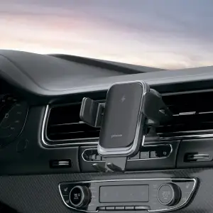 Автодержатель с беспроводной зарядкой Proove Nitro Charge 15W Black, WHNC15002001