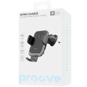 Автомобільний тримач Proove Nitro Charge 15W Matte Black (WHNC15002005)