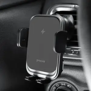 Автомобільний тримач Proove Nitro Charge 15W Matte Black (WHNC15002005)